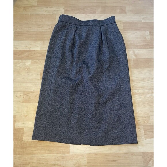 Guy Laroche Dresses & Skirts - VTG Guy Laroche Skirt Wool Blend Size 44 Large Made in France Black